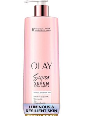 OLAY 18.5 iz Large Super Serum Body Lotion - Pink Bottle with a lovely fragrance
